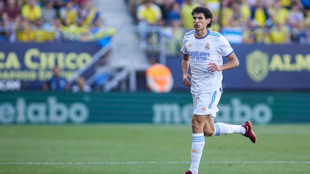 Jesús Vallejo, durante un partido del Real Madrid.