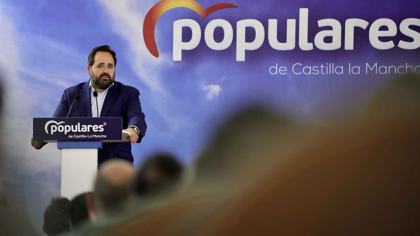 Paco Núñez durante su intervención en la Junta Directiva Provincial del PP de Toledo.