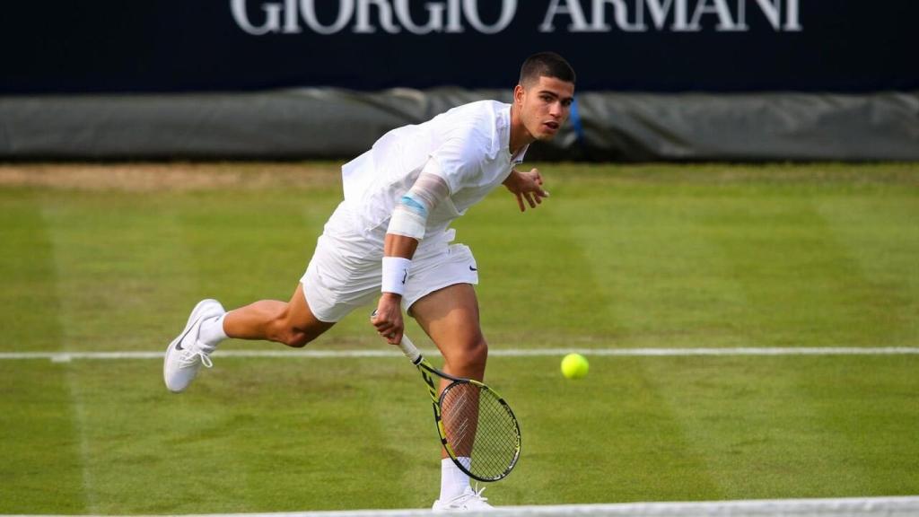 Carlos Alcaraz en el torneo de Hurlingham