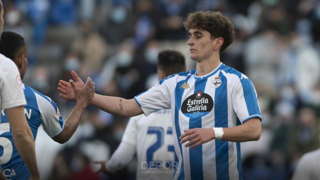 Noel López, cuando jugaba en el Deportivo.