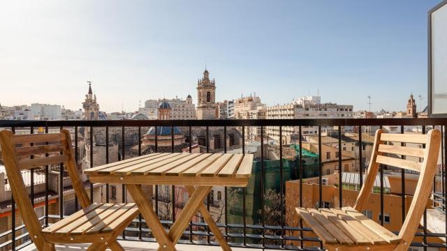 Impresionantes vistas desde una de las viviendas gestionadas por Muppy en Valencia.