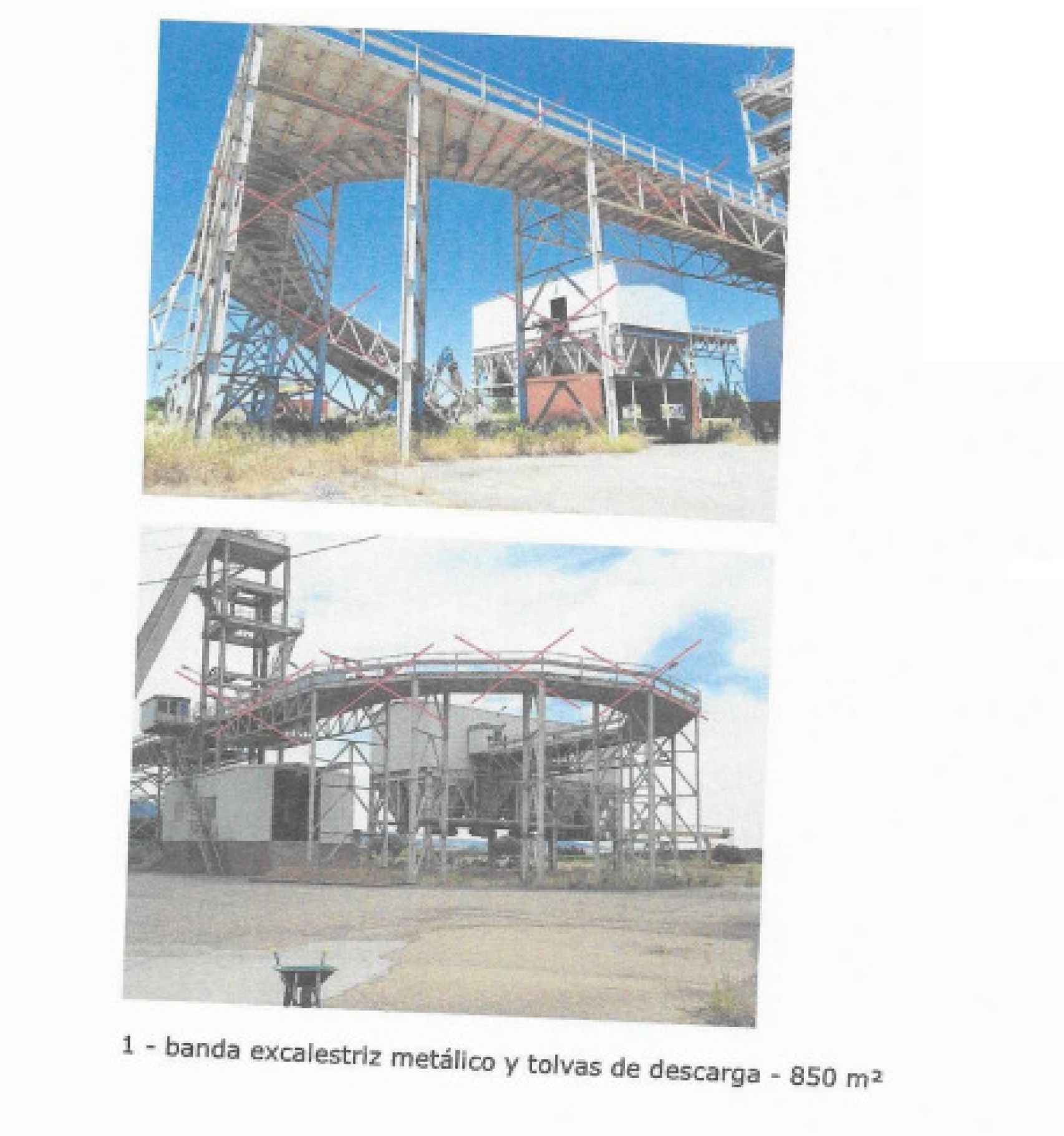 Imágenes del informe elaborado por un arquitecto sobre el desmantelamiento de la mina.