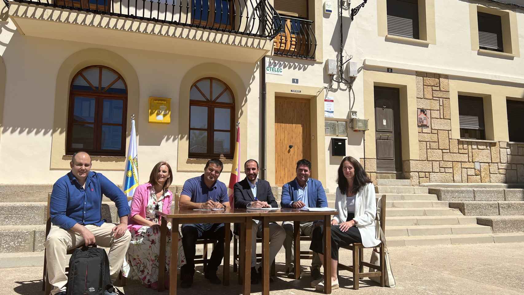 Imagen de la firma del segundo convenio ligado a Proyecto Territorios en Soria
