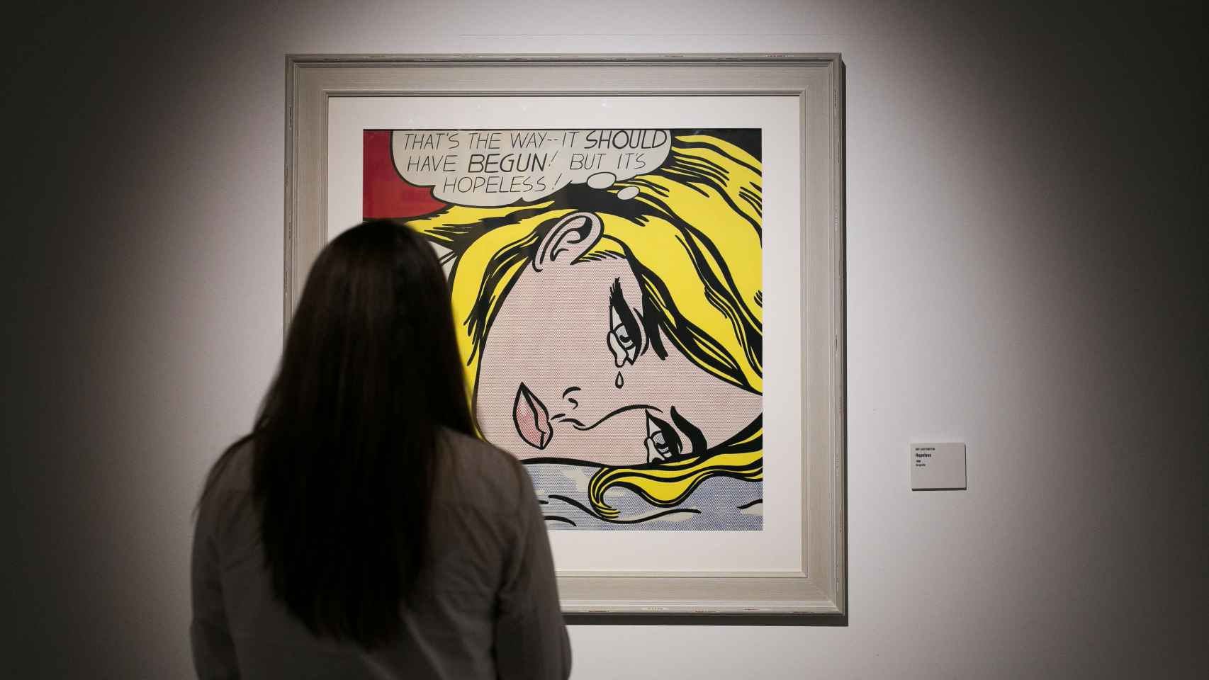 Una de las obras de Roy Lichtenstein en la exposición