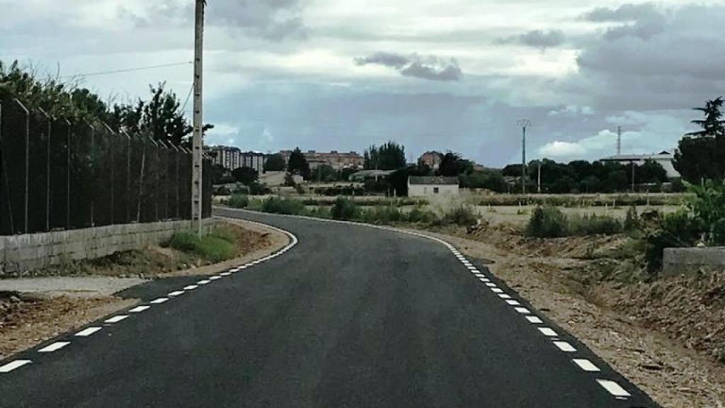 Nuevo asfaltado del camino de las Llamas