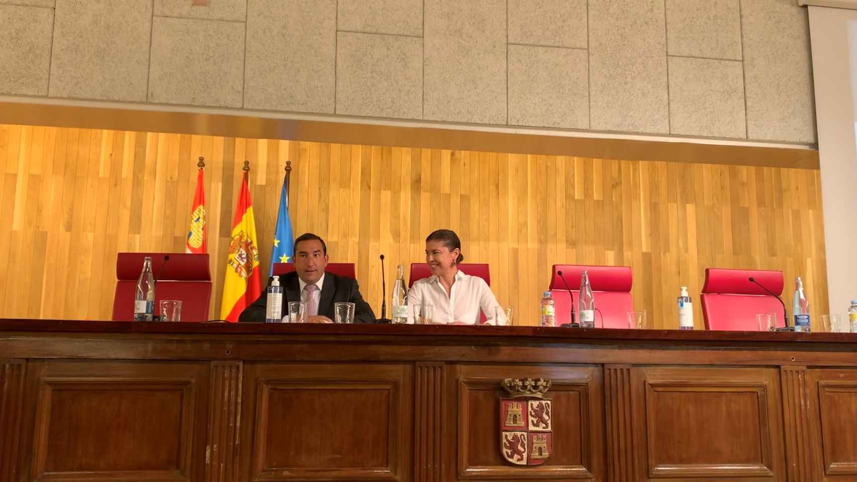 Los delegados de la Junta de Salamanca y Zamora, en la reunión del Parque Natural