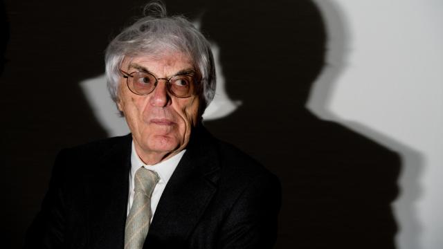 Bernie Ecclestone durante un acto