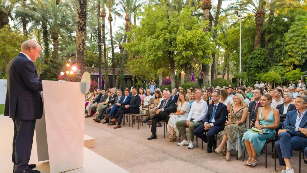 Toni Mayor en su discurso del pasado jueves.