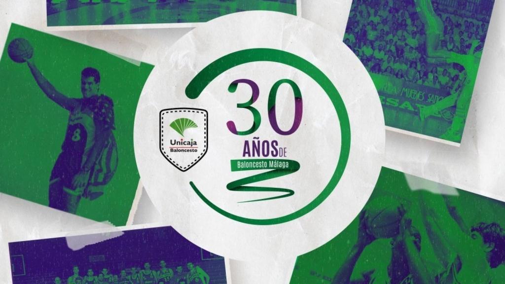 El logo oficial de los actos del 30 aniversario de Unicaja