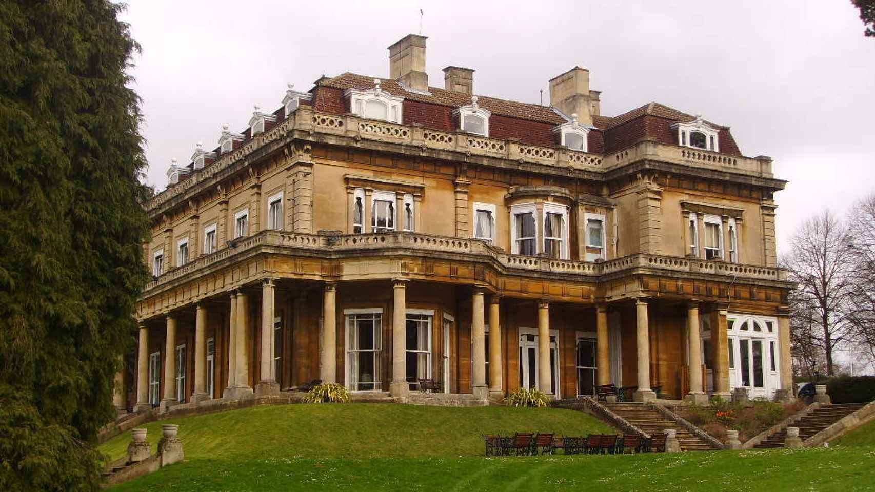 La mansión donde vivía la familia Maxwell en Oxford, Inglaterra.