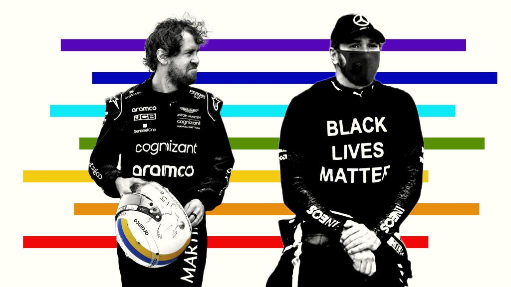 Sebastian Vettel y Lewis Hamilton