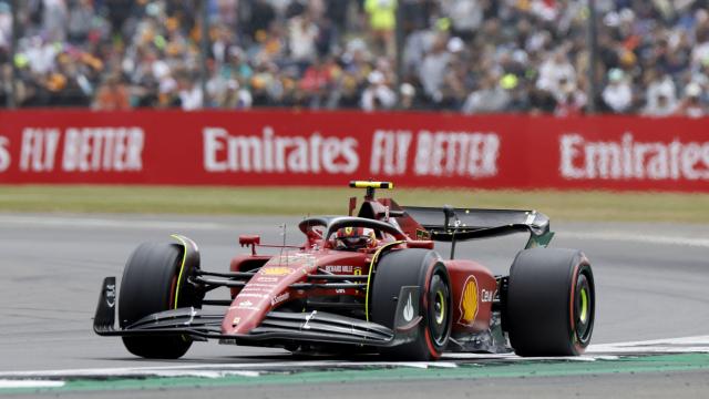 Carlos Sainz en el Gran Premio de Silverstone