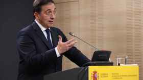 El ministro español de Asuntos Exteriores, José Manuel Albares, este viernes en Madrid.