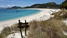 Playa de Rodas, en las Illas Cíes.