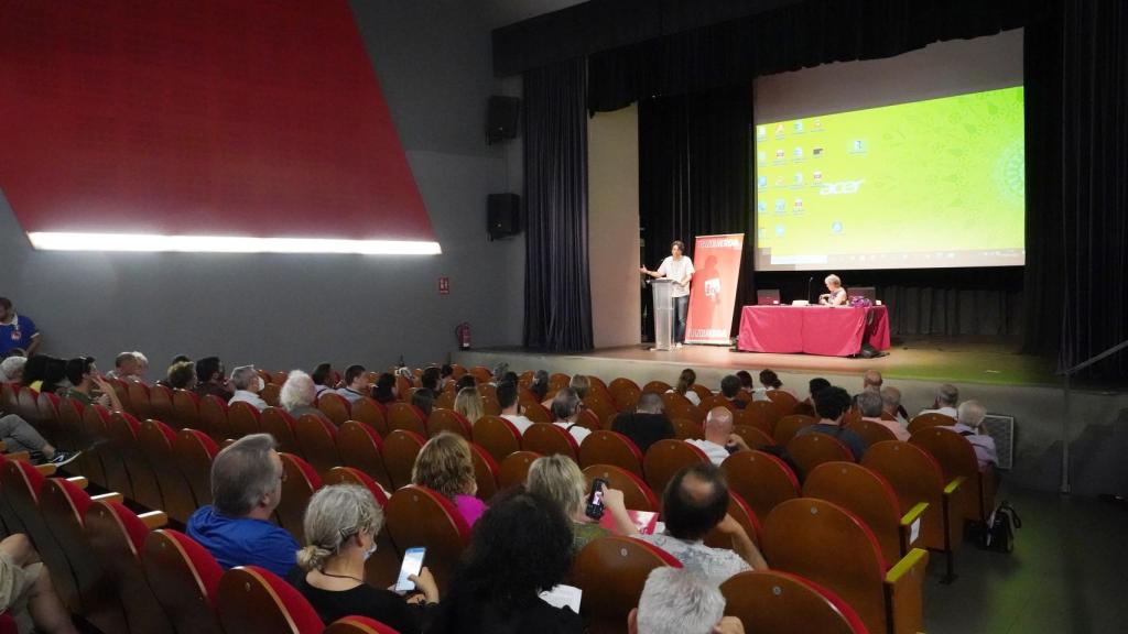 Juan Gascón durante la conferencia.