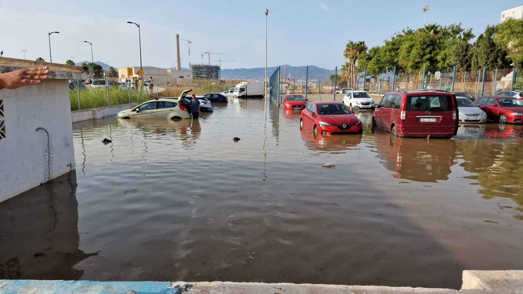 Imagen de archivo del primer vertido de aguas fecales ocurrido en Sacaba, en Málaga.