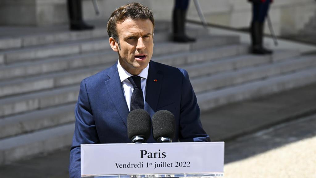 Emmanuel Macron en París el pasado mes de julio.
