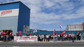 Concentración este lunes de trabajadores de Pescanova Arteixo