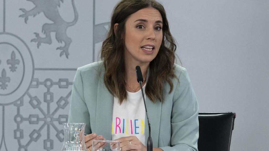 La ministra de Igualdad, Irene Montero, el pasado 27.