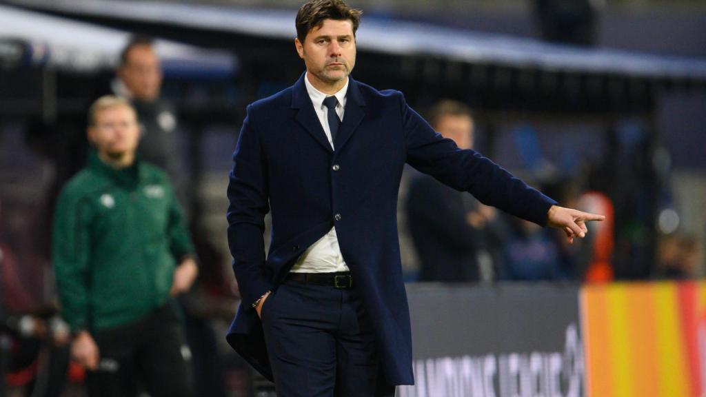 Mauricio Pochettino durante un partido.