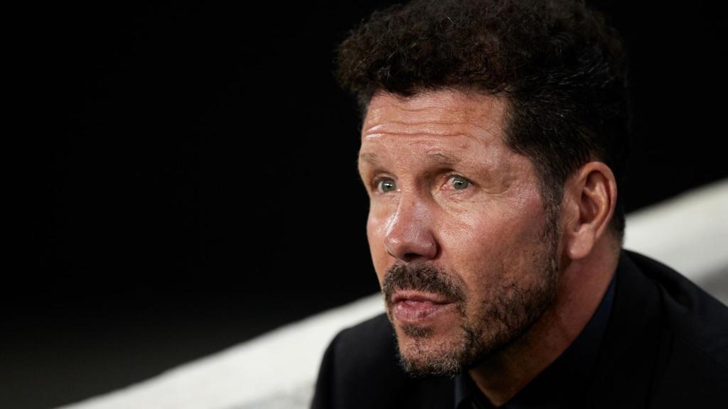 El 'Cholo' Simeone, en un partido del Atlético de Madrid