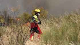 Incendio forestal en Toledo. / Foto: Óscar Huertas.
