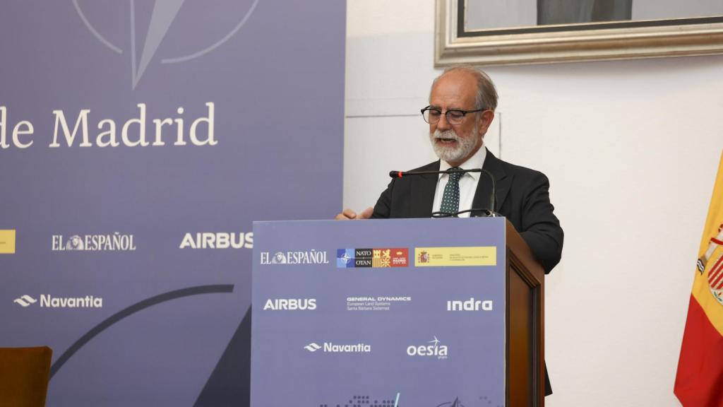 Alberto Antón Cortés durante su internvención en El futuro de la OTAN tras la Cumbre de Madrid.