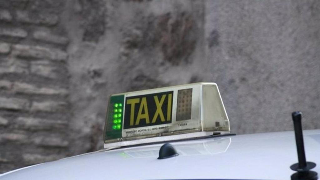 Uno de los taxis que hay en Málaga capital.