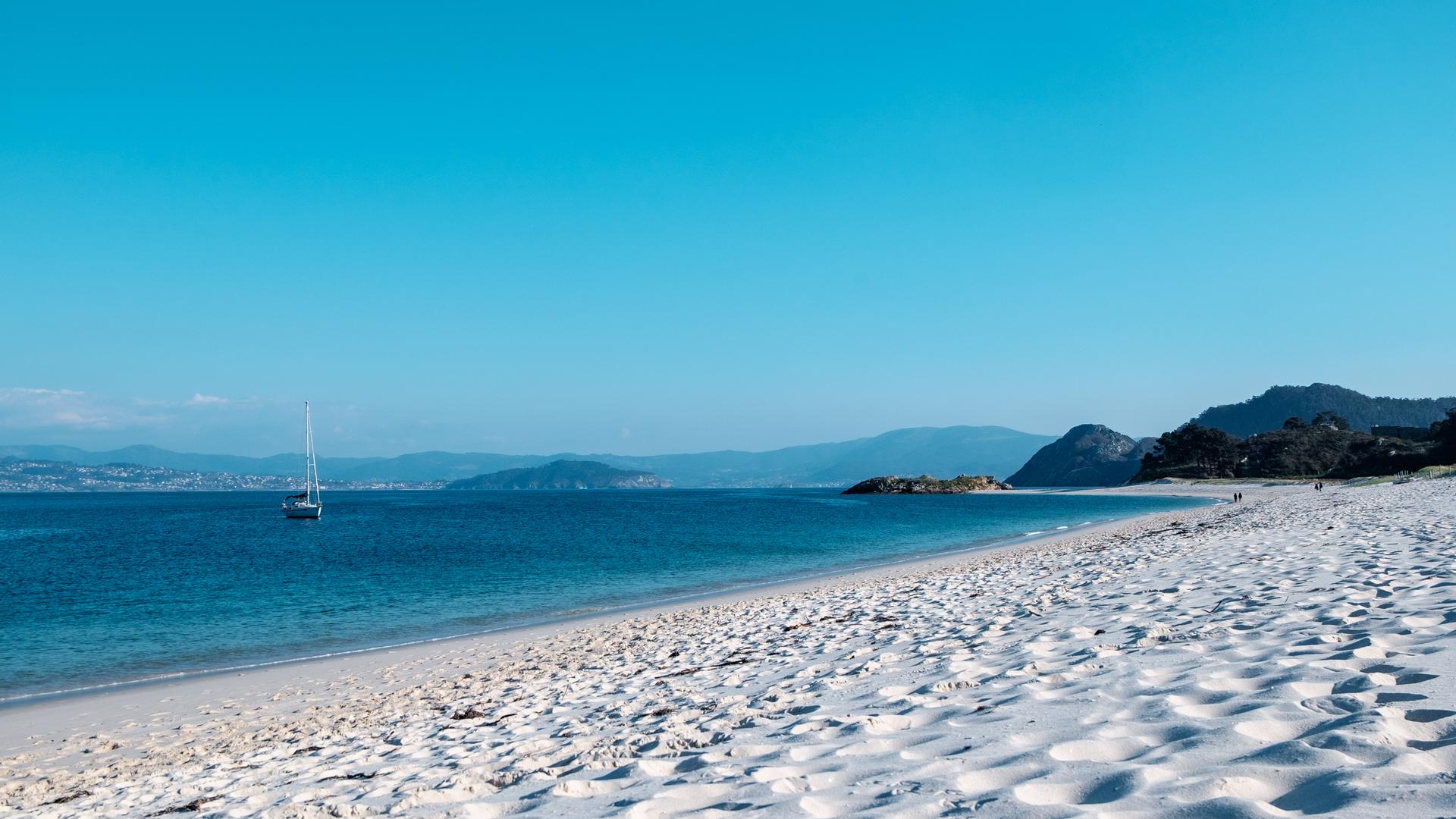 Playa de Rodas, en las islas Cíes.