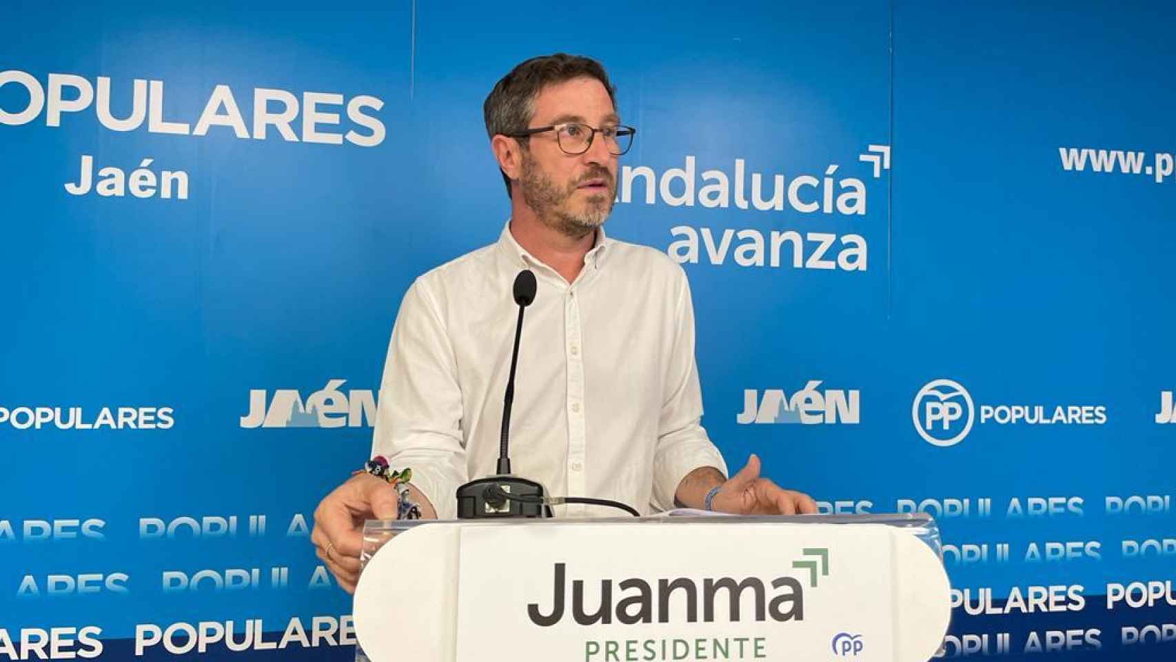 El portavoz del Grupo Popular en la Diputación provincial de Jaén, Miguel Contreras.