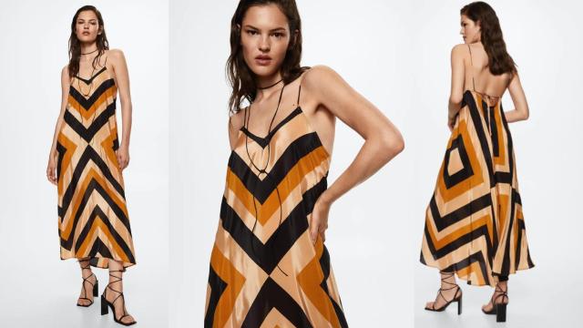 Este vestido de Mango es una de las tendencias de la temporada.