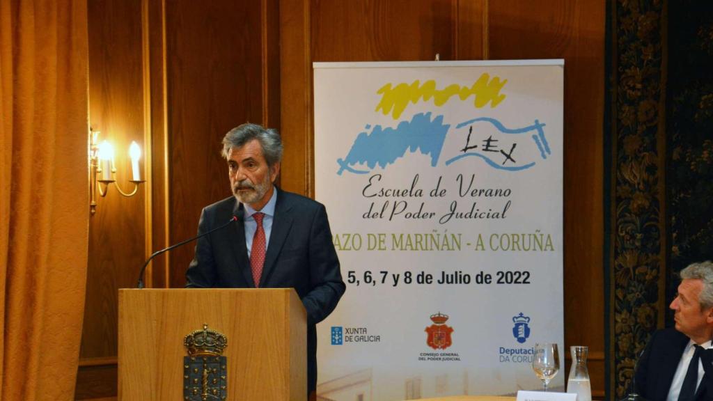 El presidente del Tribunal Supremo (TS) y del Consejo General del Poder Judicial (CGPJ), Carlos Lesmes,