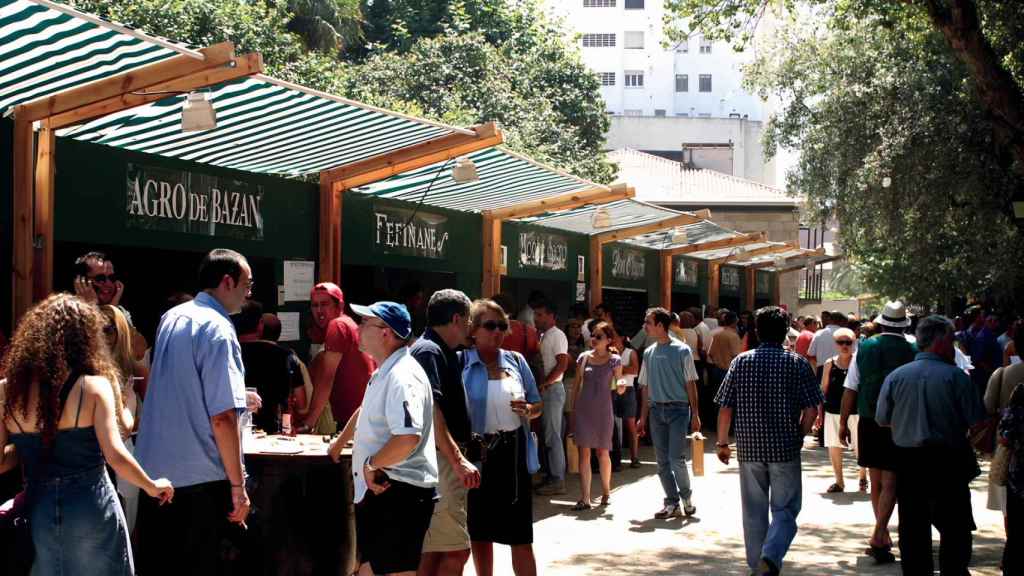 Fiesta del vino albariño en Cambados (Pontevedra).