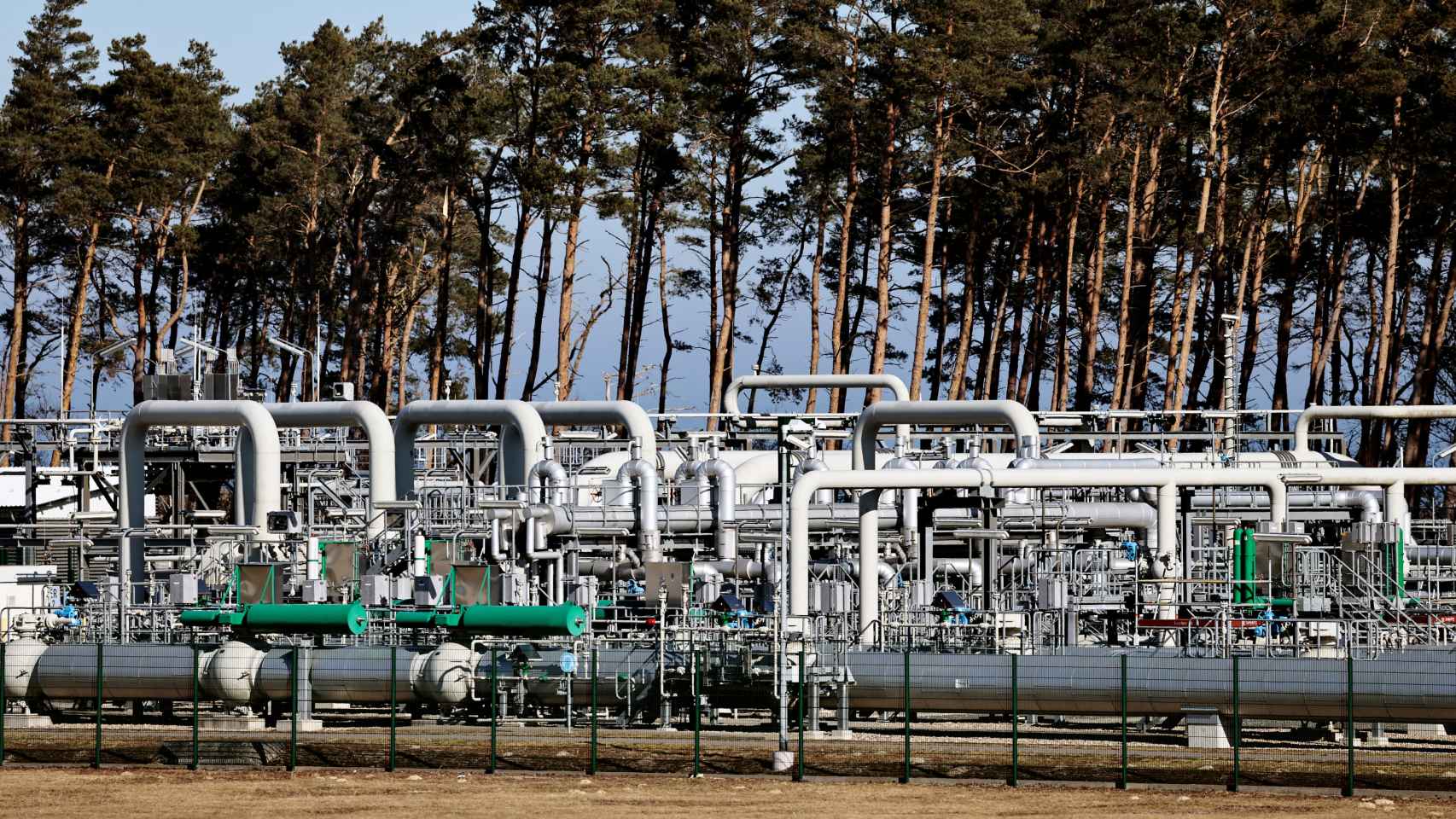 Instalaciones del gasoducto Nord Stream 1 en Lubmin, Alemania.