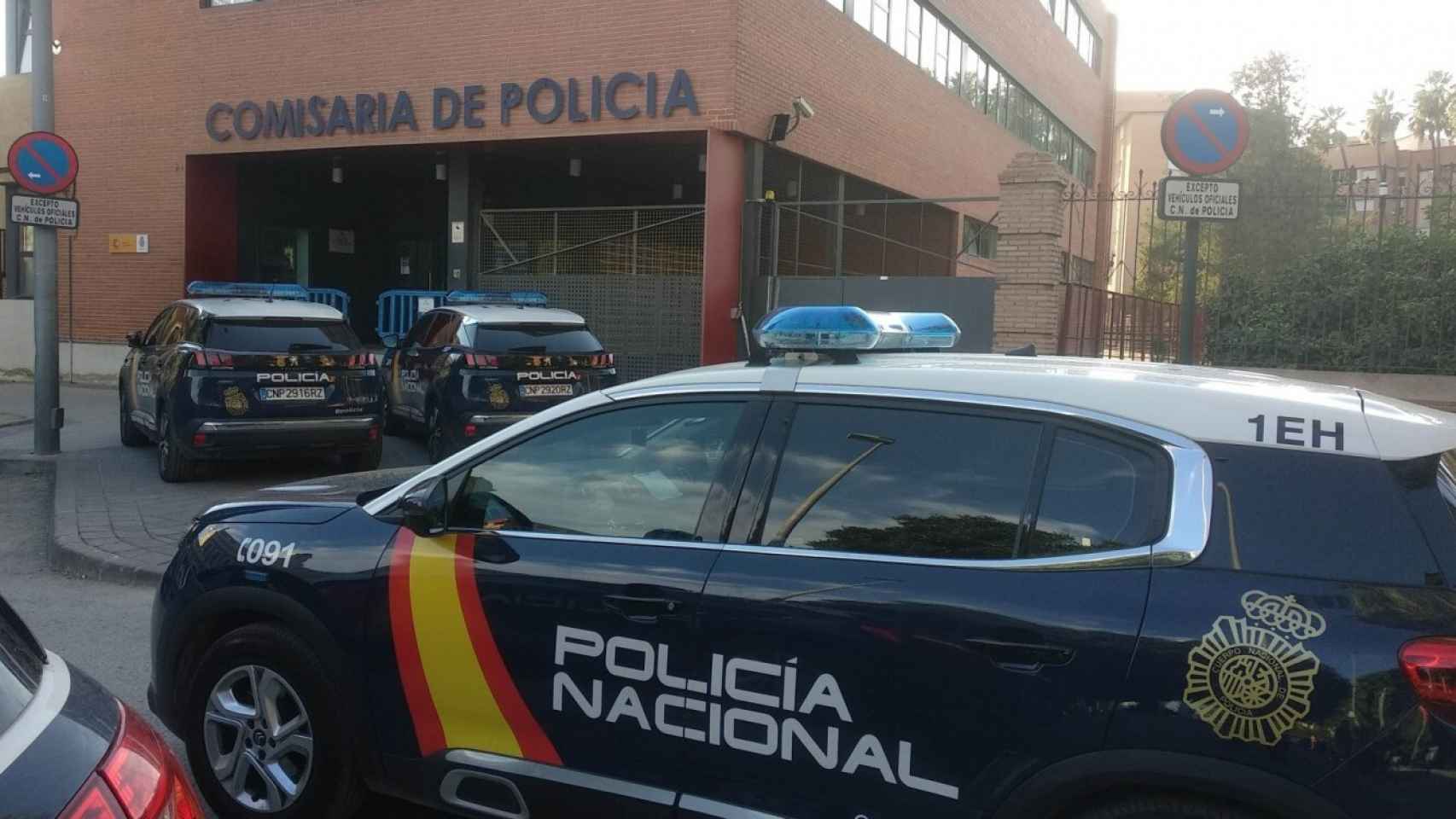Comisaría que la Policía Nacional tiene en el Barrio de El Carmen en Murcia.