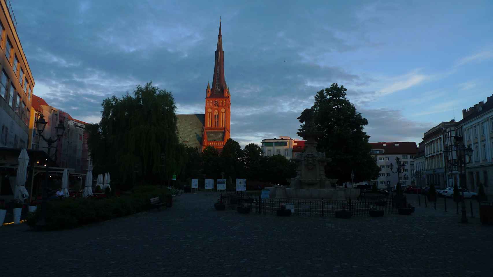 Catedral de Stettin, capital de Pomerania Occidental, hoy perteneciente a Polonia.