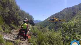 Rescate en Montes de Valdueza. Fotografía:  Policía Local de Ponferrada