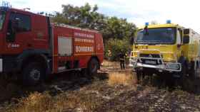 Un incendio en la provincia de Valladolid