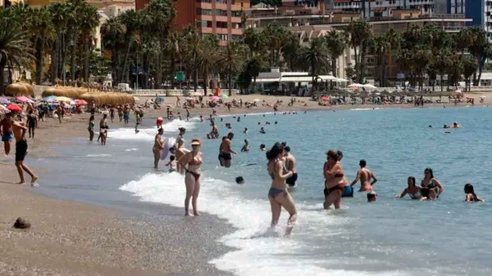 Playa de Málaga.