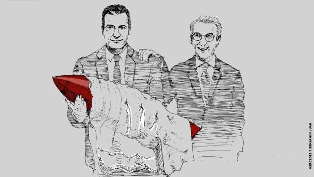 Con una bomba debajo del brazo. LA VIÑETA de este viernes de Mercedes, Paula y Benjamín Juan