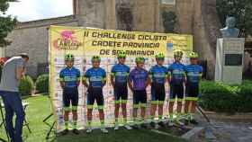 Los cadetes de la Escuela de Ciclismo Salmantina