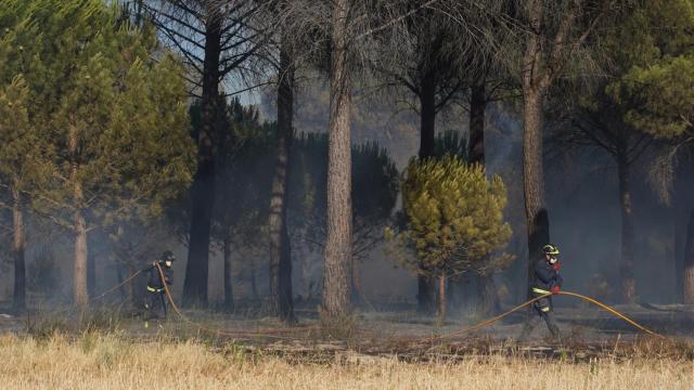 Incendio ocurrido esta tarde en Aldeamayor