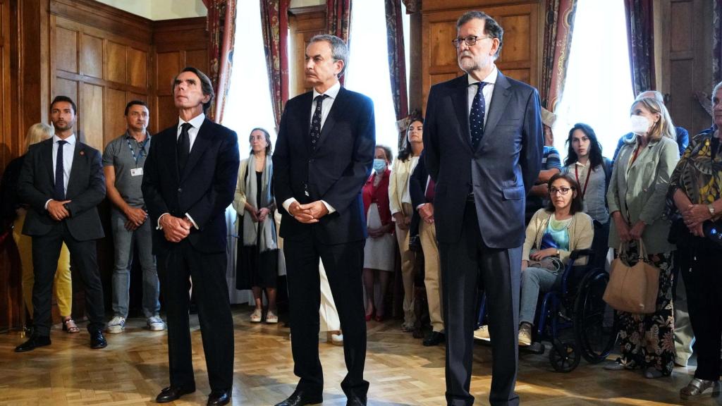 José María Aznar, José Luis Rodríguez Zapatero y Mariano Rajoy, juntos en Santander.