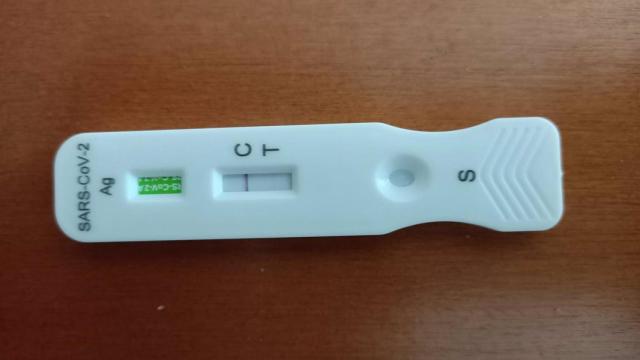 Imagen de un test de coronavirus.