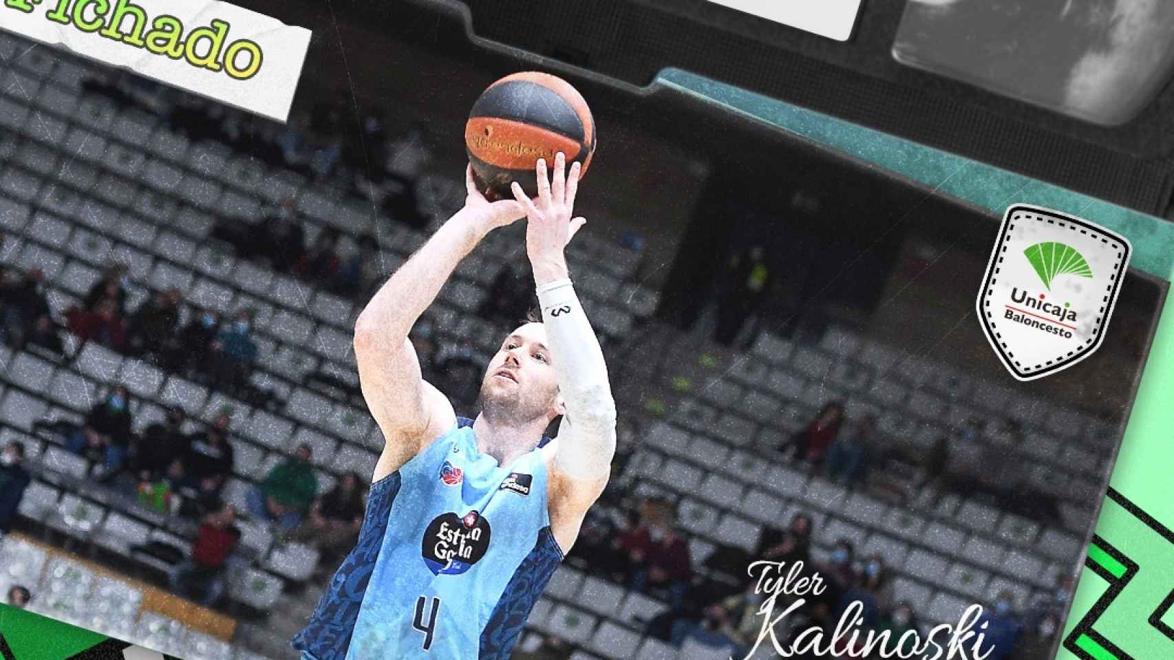 Tyler Kalinoski, nuevo jugador del Unicaja de Málaga