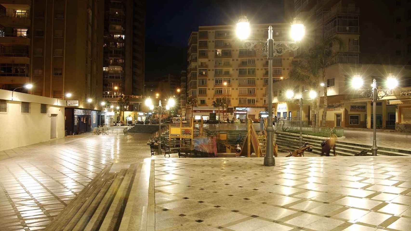 Una imagen de la Plaza Adolfo Suárez de de Torremolinos.