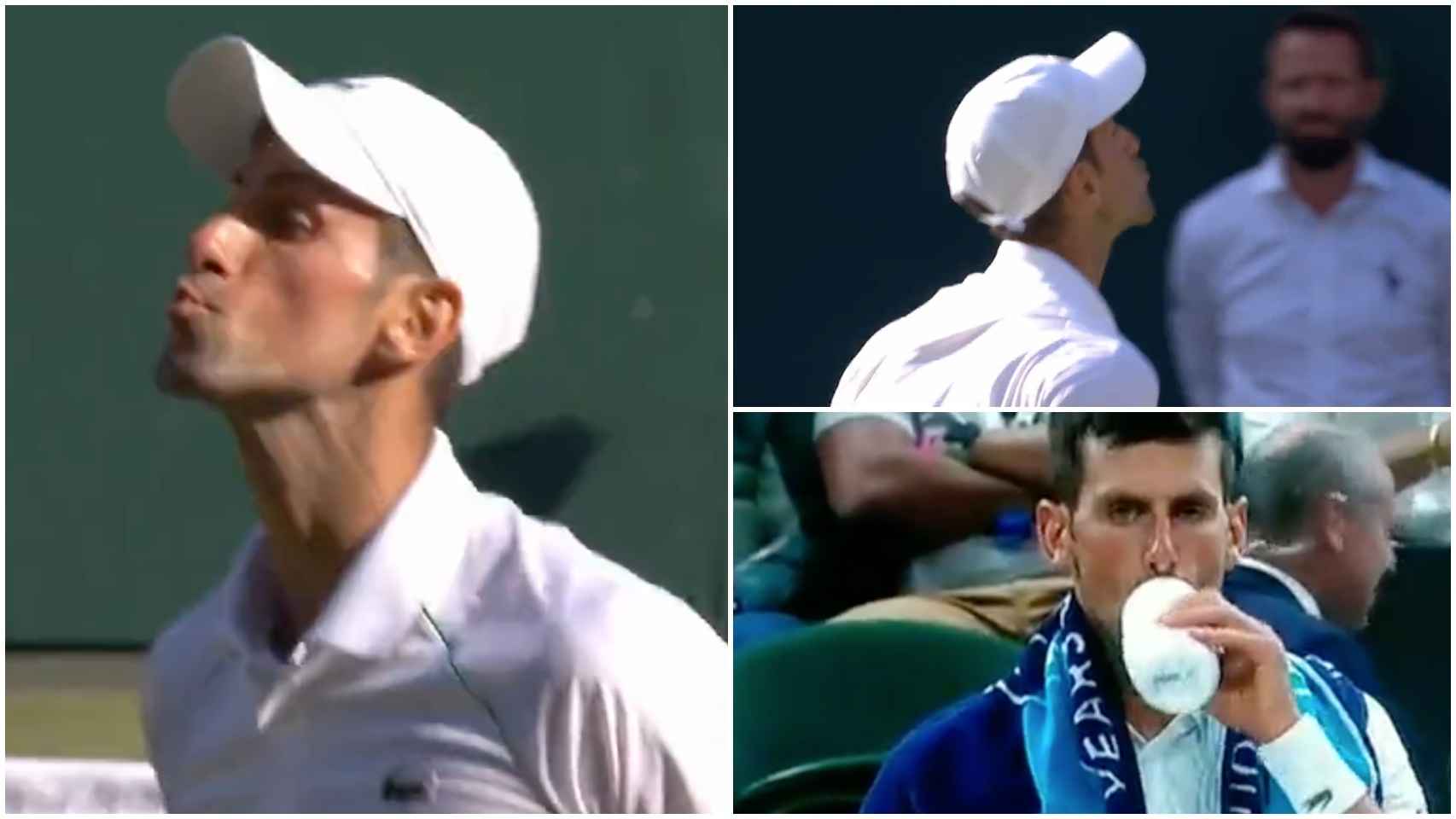 Novak Djokovic, entre besos y una pócima mágica para llegar a la final de Wimbledon