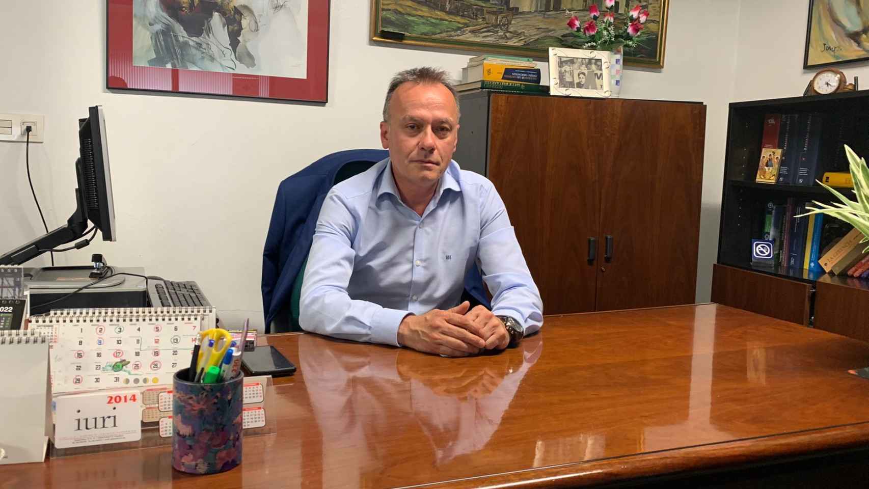 Juan Cabezas, jefe de Miguel Ángel Blanco, en su oficina en Eman Consulting.