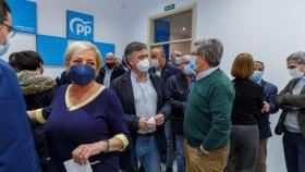 El secretario autonómico del Partido Popular de Castilla y León, Francisco Vázquez, en la sede del PP de Segovia durante la jornada de votación de las Primarias del PP en el mes de marzo