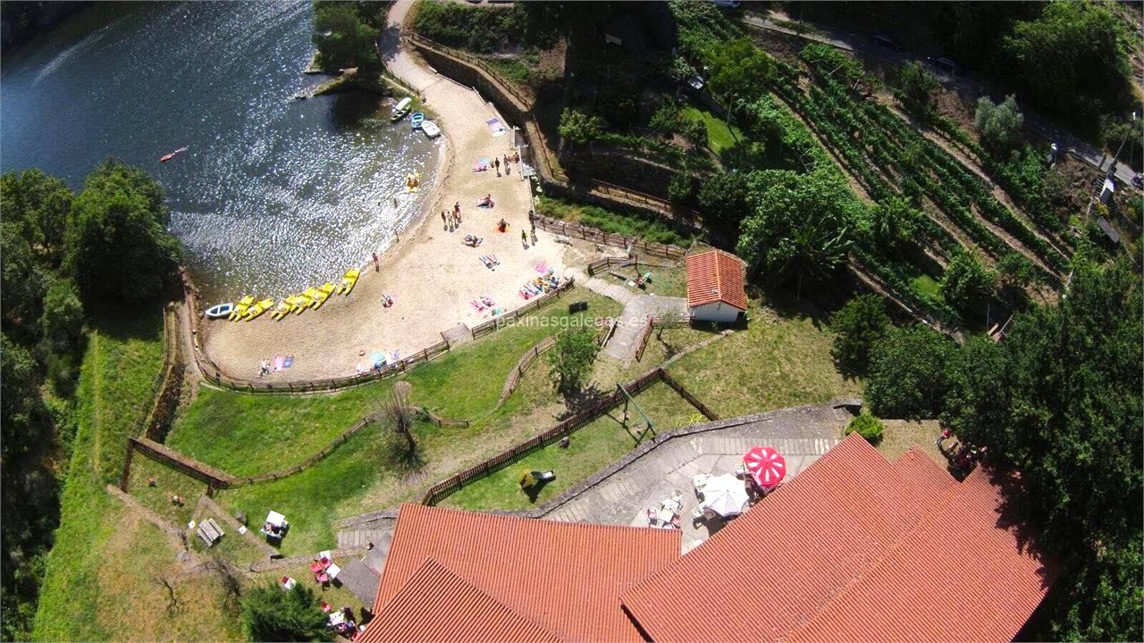 Vista aérea Playa da Cova, Lugo. Foto: Páxinas Galegas